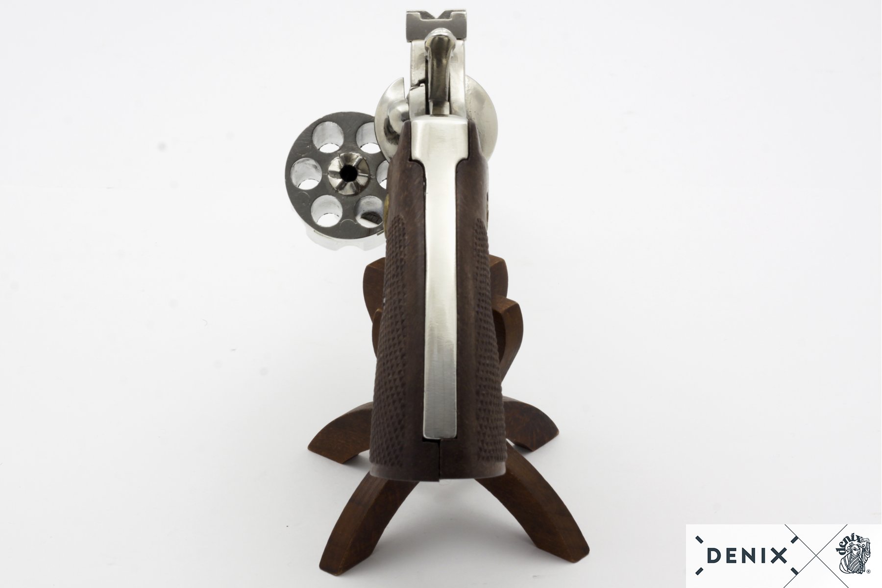 DENIX REPLICA COLT PYTHON 357 MAGNUM CHROME REVOLVER PISTOL 6 INCH MODEL – 6304 - Image 4