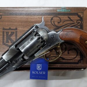 Western Single Action 1858 Remington Revolver pistol with wooden handle by Kolser 8753 - WO