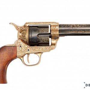 Denix Replica Peacemaker .45 Revolver - Golden Deluxe - 1280/L