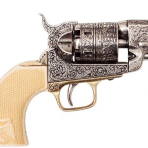 REPLICA DENIX .45 CIVIL WAR 1851 NAVY COLT REVOLVER ENGRAVED PISTOL 1040B